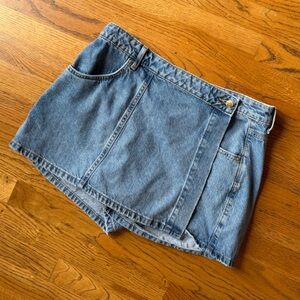 Zara Denim Blue Women's Skort